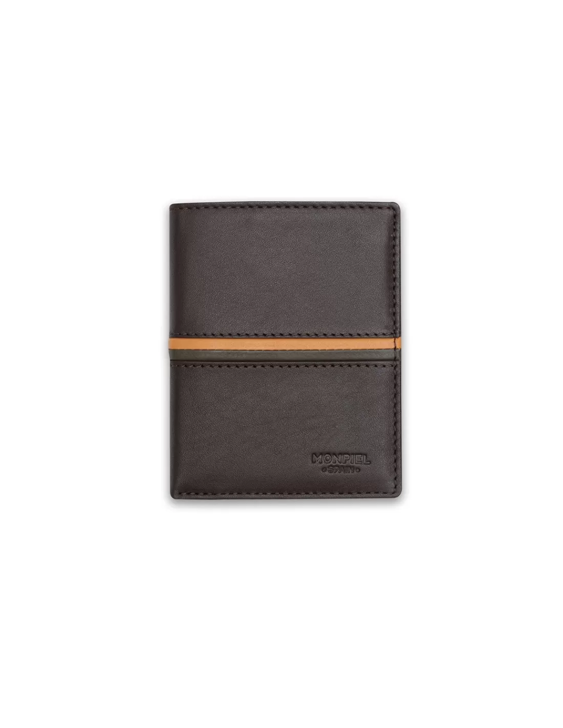 Hombre MONPIEL Carteras Hombre Piel*Billetero Simple Rayas a Color