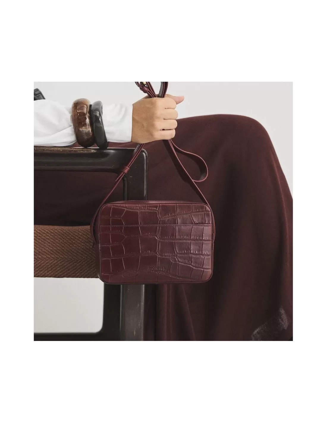 Mujer MONPIEL Bolsos De Piel Pequeños | Bolsos Piel Mujer*Bolso Bandolera de Piel Coco