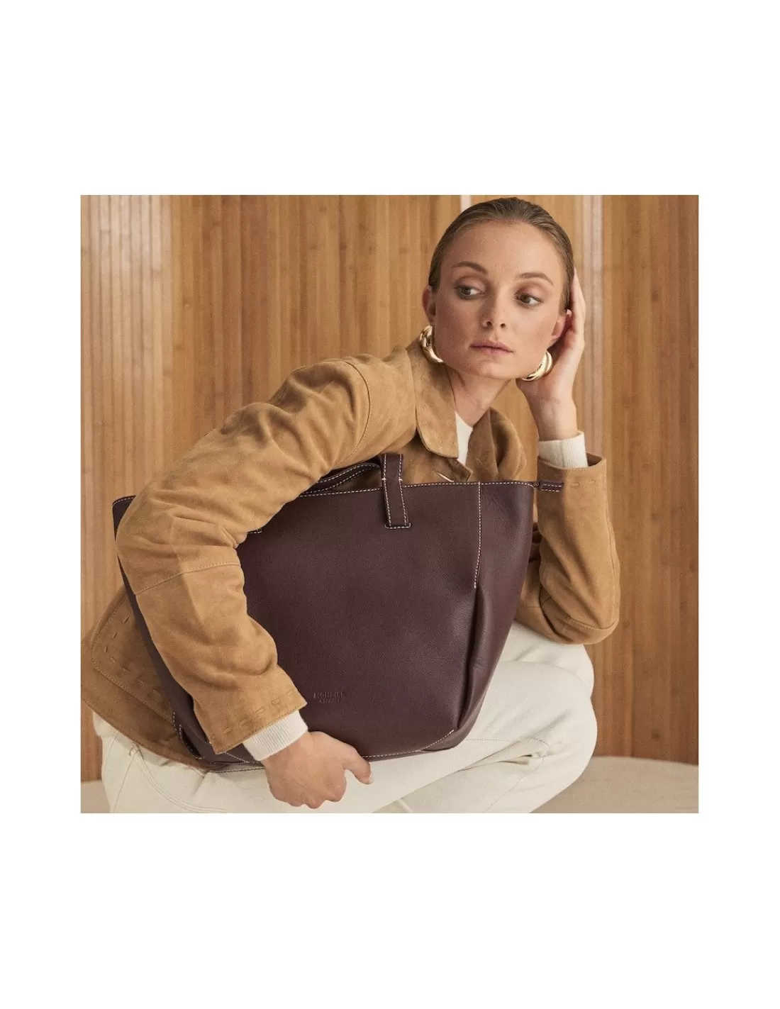 Mujer MONPIEL Outlet Mujer | Bolsos De Piel Grandes*Bolso Canasto Piel