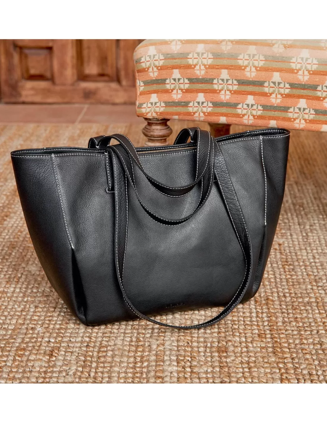 Mujer MONPIEL Outlet Mujer | Bolsos De Piel Grandes*Bolso Canasto Piel