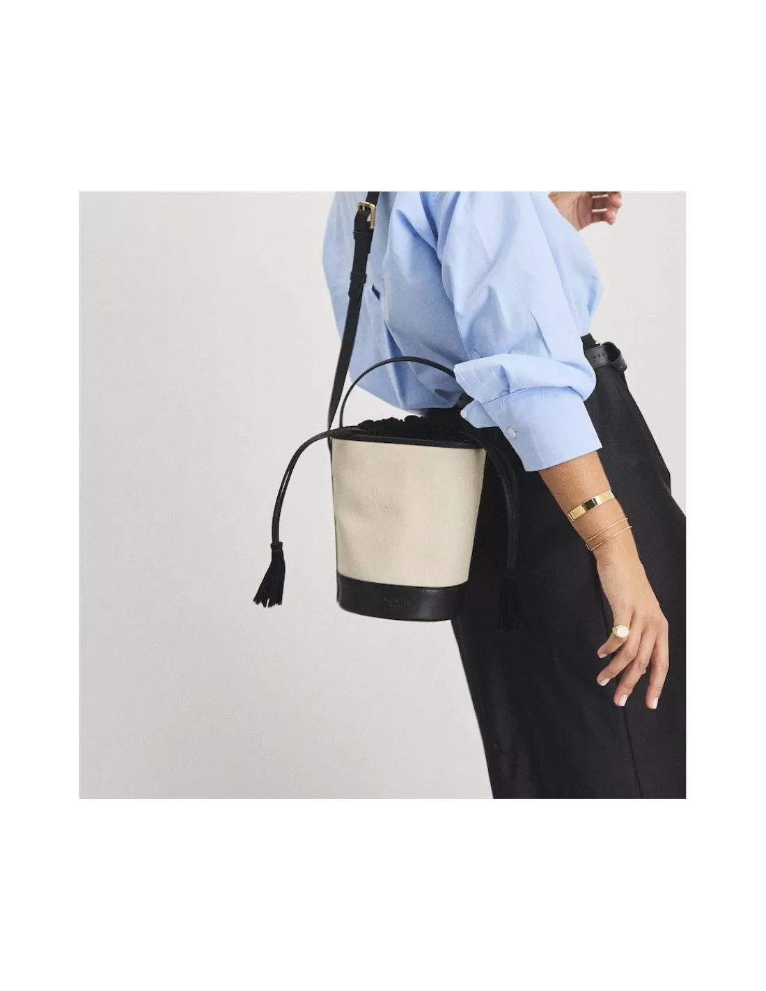 Mujer MONPIEL Bolsos De Piel Pequeños | Bolsos Piel Mujer*Bolso Cubo Canva Pequeno