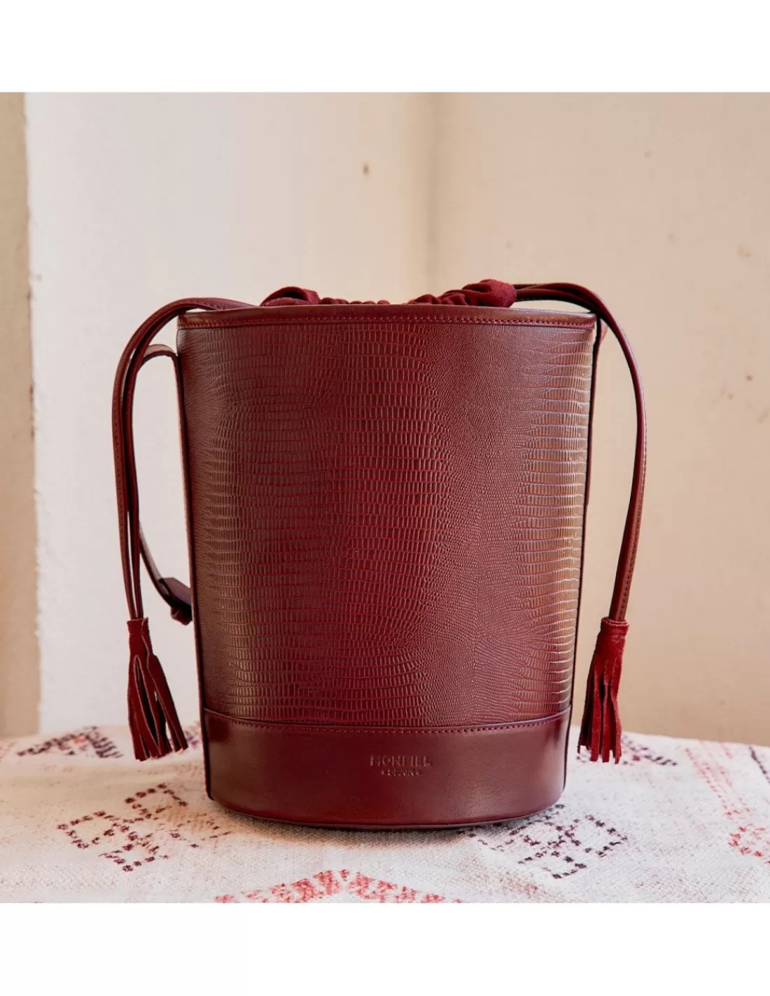 Mujer MONPIEL Bolsos De Piel Grandes | Bolsos Piel Mujer*Bolso Redondo Cubo