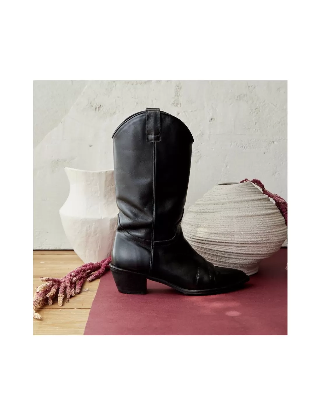 Mujer MONPIEL Outlet Mujer | Botas Piel Mujer*Bota Cowboy Media Cana Annie