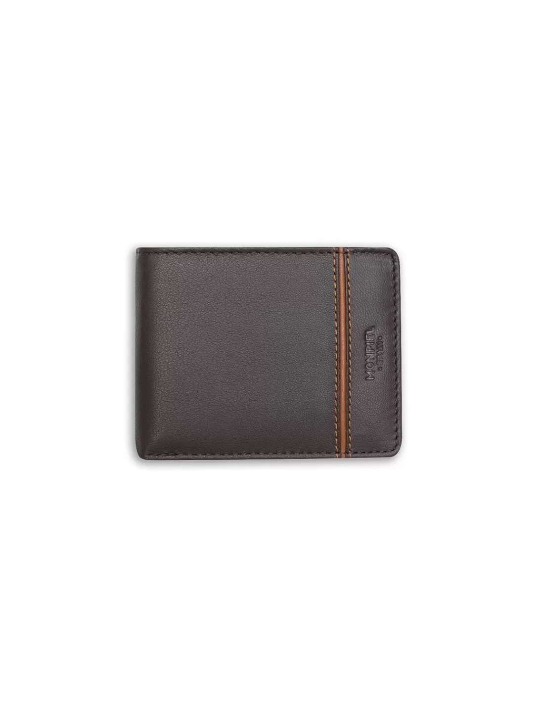 Hombre MONPIEL Carteras Hombre Piel*Cartera Americana Grande con Monedero Raya Lateral